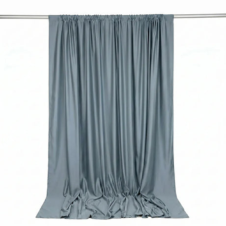 10 ft x 10 ft Polyester Backdrop Curtain Drape Panel with Rod Pocket