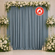 10 ft x 10 ft Polyester Backdrop Curtain Drape Panel with Rod Pocket