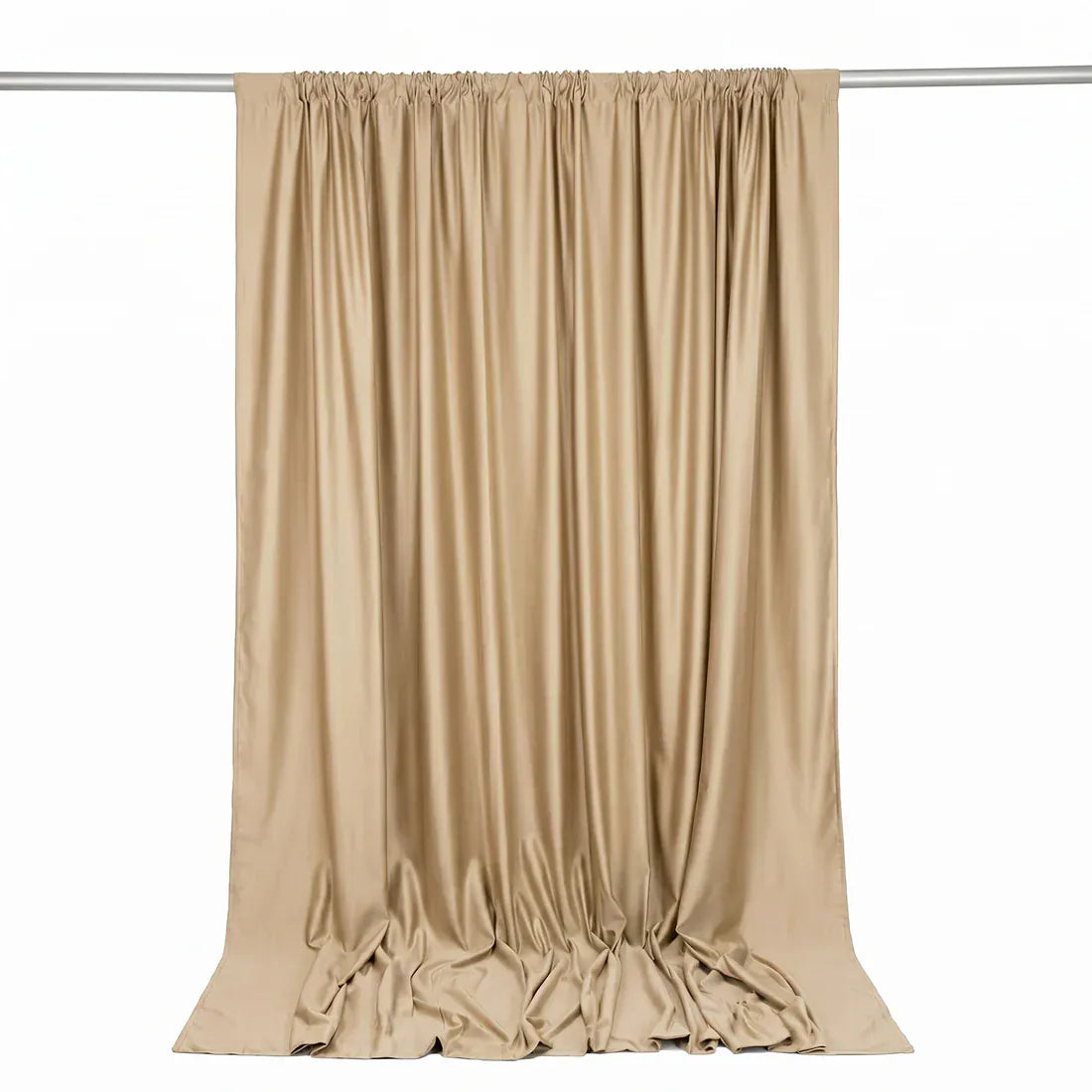10 ft x 10 ft Polyester Backdrop Curtain Drape Panel with Rod Pocket