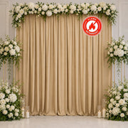10 ft x 10 ft Polyester Backdrop Curtain Drape Panel with Rod Pocket