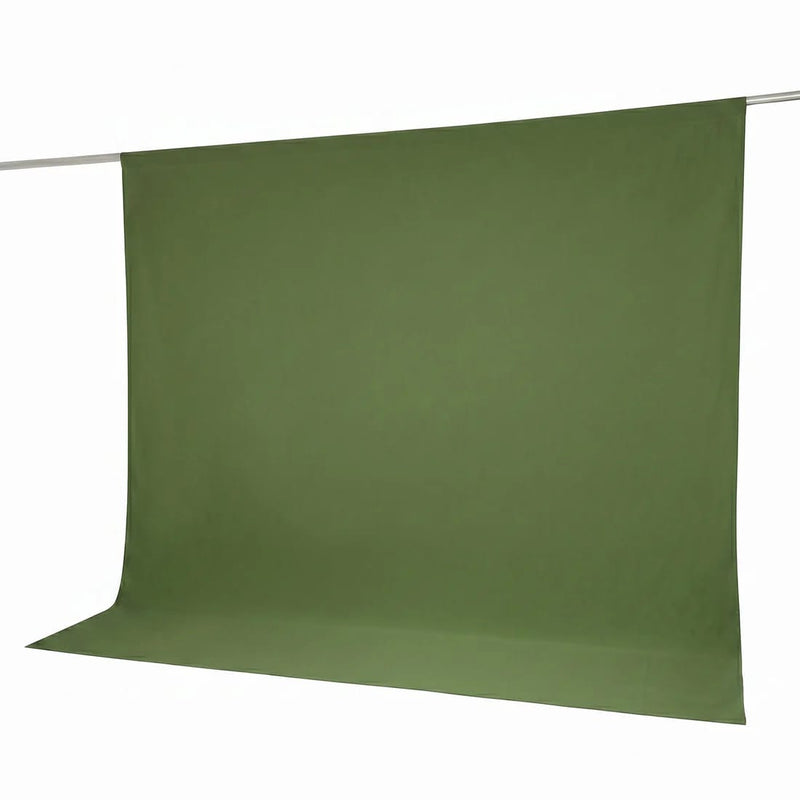 10 ft x 10 ft Polyester Backdrop Curtain Drape Panel with Rod Pocket