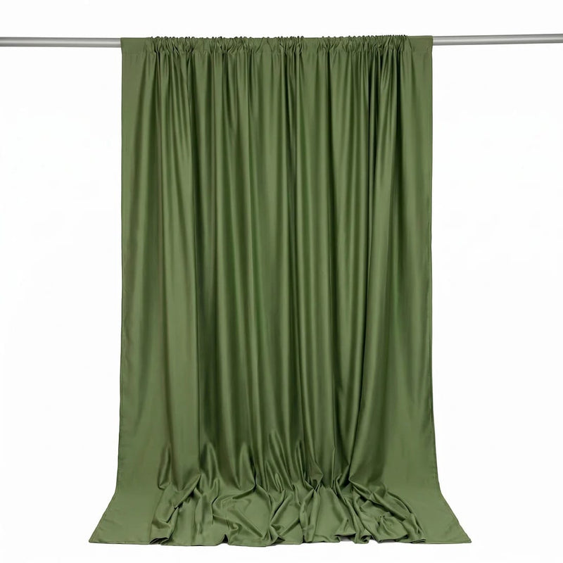 10 ft x 10 ft Polyester Backdrop Curtain Drape Panel with Rod Pocket
