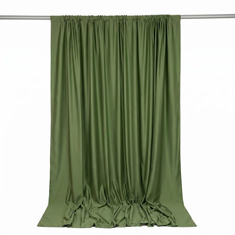 10 ft x 10 ft Polyester Backdrop Curtain Drape Panel with Rod Pocket