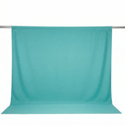10 ft x 10 ft Polyester Backdrop Curtain Drape Panel with Rod Pocket CUR_PANPOLY_10X10_TURQ