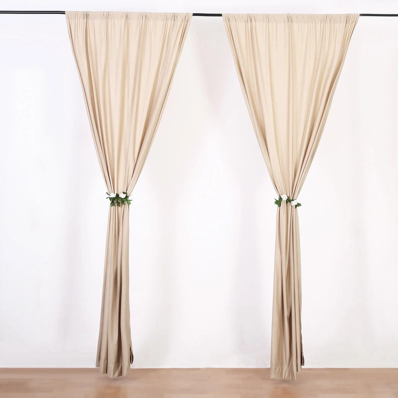 10 ft x 10 ft Polyester Professional Backdrop Curtains Drapes Panels