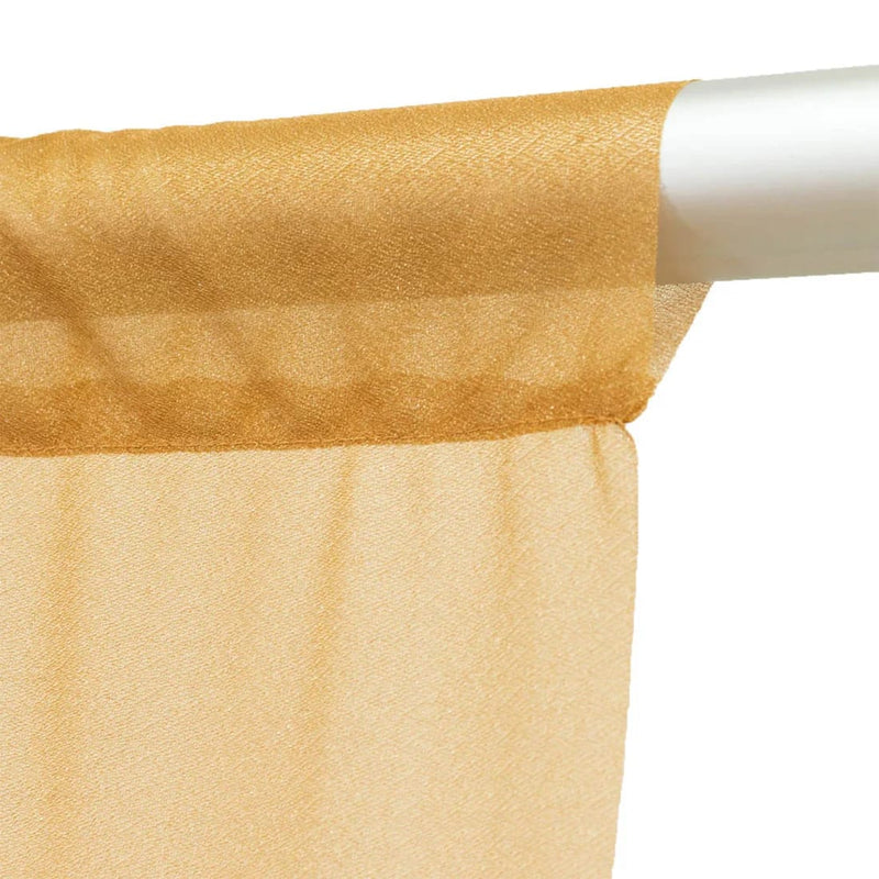 10 ft x 10 ft Sheer Chiffon Curtain Backdrop Drapery Panel