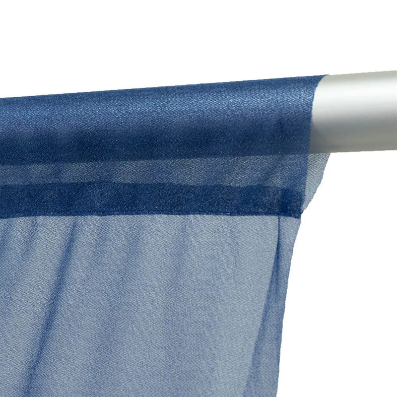 10 ft x 10 ft Sheer Chiffon Curtain Backdrop Drapery Panel