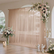 10 ft x 10 ft Sheer Chiffon Curtain Backdrop Drapery Panel