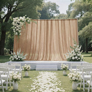10 ft x 10 ft Sheer Chiffon Curtain Backdrop Drapery Panel