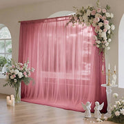 10 ft x 10 ft Sheer Chiffon Curtain Backdrop Drapery Panel
