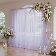 10 ft x 10 ft Sheer Chiffon Curtain Backdrop Drapery Panel