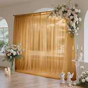 10 ft x 10 ft Sheer Chiffon Curtain Backdrop Drapery Panel