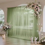 10 ft x 10 ft Sheer Chiffon Curtain Backdrop Drapery Panel