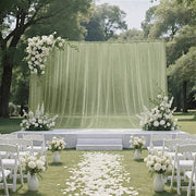 10 ft x 10 ft Sheer Chiffon Curtain Backdrop Drapery Panel