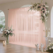 10 ft x 10 ft Sheer Chiffon Curtain Backdrop Drapery Panel