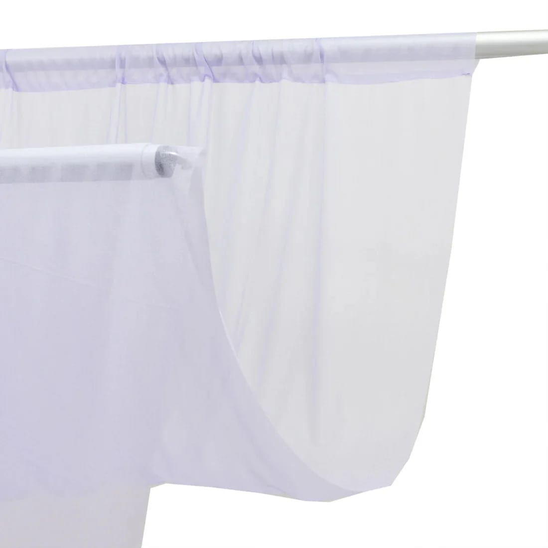 10 ft x 10 ft Sheer Chiffon Curtain Backdrop Drapery Panel CUR_PANCHIF01_10X10_LAV