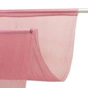 10 ft x 10 ft Sheer Chiffon Curtain Backdrop Drapery Panel CUR_PANCHIF01_10X10_MAUV