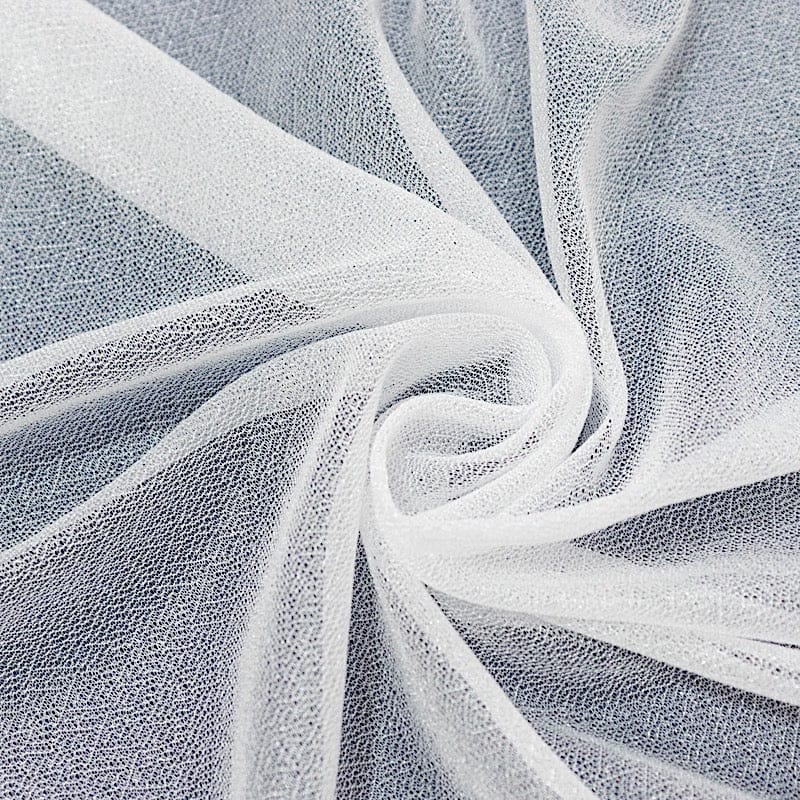 10 ft x 10 ft Wedding Arch Drape Backdrop Curtain Panel with Rod Pocket - White CUR_PANCHIF01_10x10_WHT