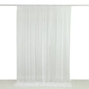 10 ft x 10 ft Wedding Arch Drape Backdrop Curtain Panel with Rod Pocket - White CUR_PANCHIF01_10x10_WHT