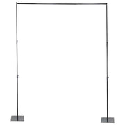 10 ft x 12 ft Heavy Duty Metal Backdrop Stand with Reinforced Crossbar - Black BKDP_STND07_10X12FTHD
