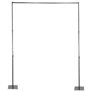 10 ft x 12 ft Heavy Duty Metal DIY Adjustable Backdrop Stand - Black BKDP_STND07_10X12FT