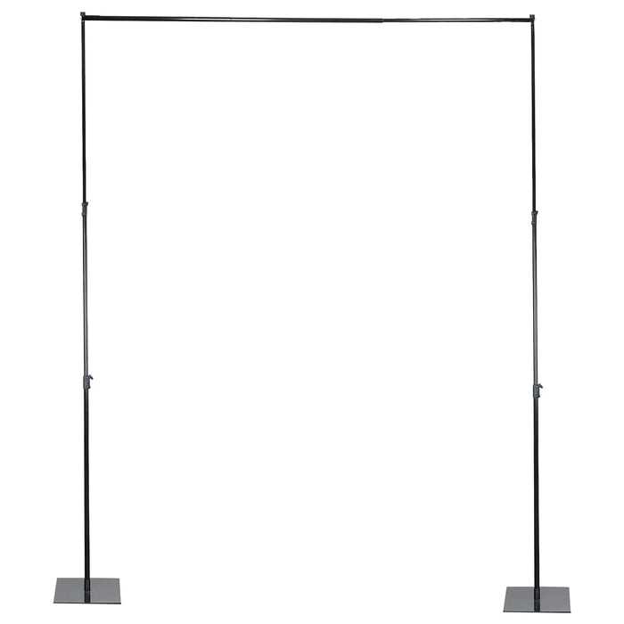 10 ft x 12 ft Heavy Duty Metal DIY Adjustable Backdrop Stand - Black BKDP_STND07_10X12FT