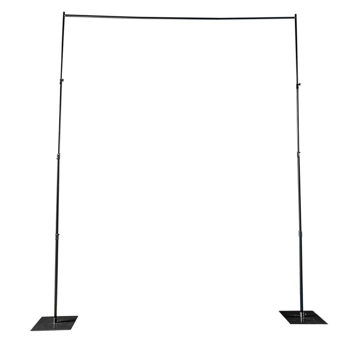 10 ft x 12 ft Heavy Duty Metal DIY Adjustable Backdrop Stand - Black BKDP_STND07_10X12FT