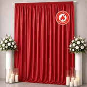 10 ft x 12 ft Polyester Backdrop Curtain Drape Panel with Rod Pocket