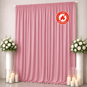 10 ft x 12 ft Polyester Backdrop Curtain Drape Panel with Rod Pocket
