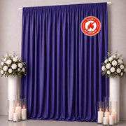 10 ft x 12 ft Polyester Backdrop Curtain Drape Panel with Rod Pocket