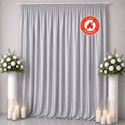 10 ft x 12 ft Polyester Backdrop Curtain Drape Panel with Rod Pocket