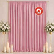 10 ft x 12 ft Polyester Backdrop Curtain Drape Panel with Rod Pocket