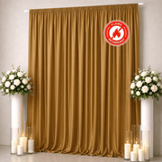10 ft x 12 ft Polyester Backdrop Curtain Drape Panel with Rod Pocket