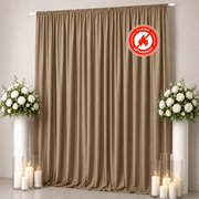10 ft x 12 ft Polyester Backdrop Curtain Drape Panel with Rod Pocket