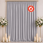 10 ft x 12 ft Polyester Backdrop Curtain Drape Panel with Rod Pocket