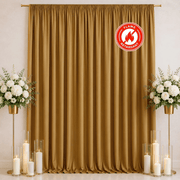 10 ft x 12 ft Polyester Backdrop Curtain Drape Panel with Rod Pocket