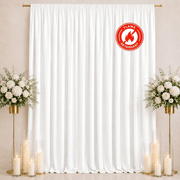 10 ft x 12 ft Polyester Backdrop Curtain Drape Panel with Rod Pocket