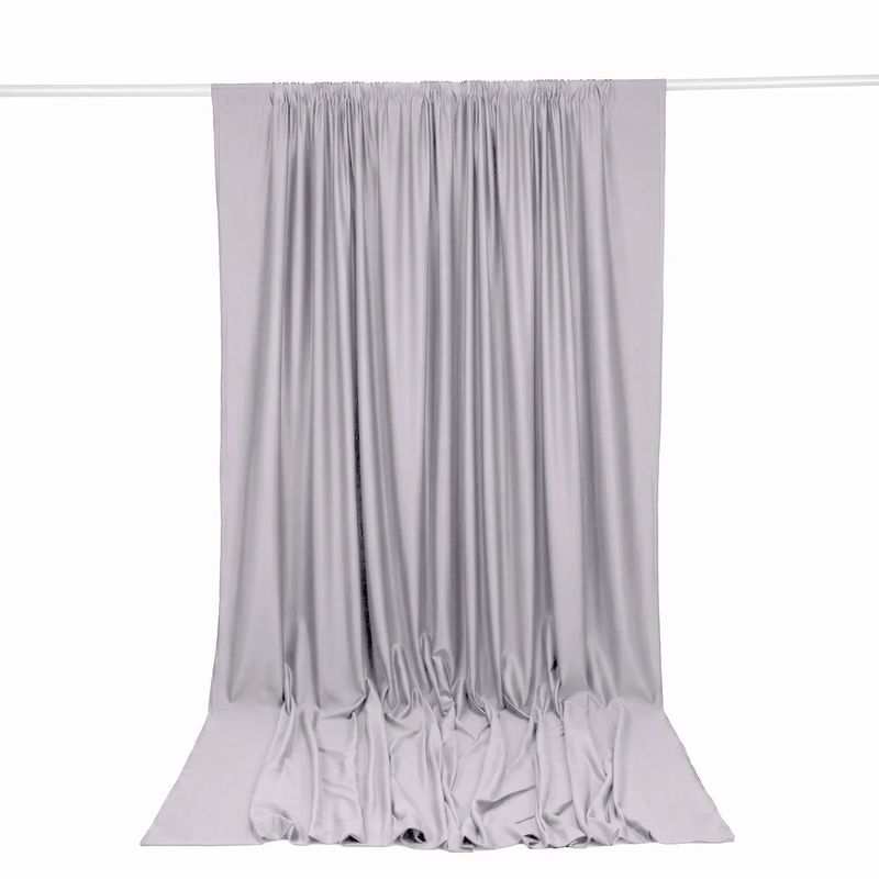 10 ft x 12 ft Polyester Backdrop Curtain Drape Panel with Rod Pocket
