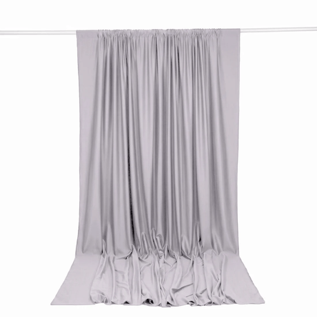 10 ft x 12 ft Polyester Backdrop Curtain Drape Panel with Rod Pocket