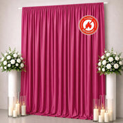 10 ft x 12 ft Polyester Backdrop Curtain Drape Panel with Rod Pocket
