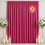10 ft x 12 ft Polyester Backdrop Curtain Drape Panel with Rod Pocket