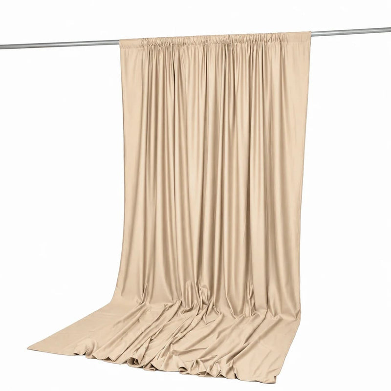 10 ft x 12 ft Polyester Backdrop Curtain Drape Panel with Rod Pocket