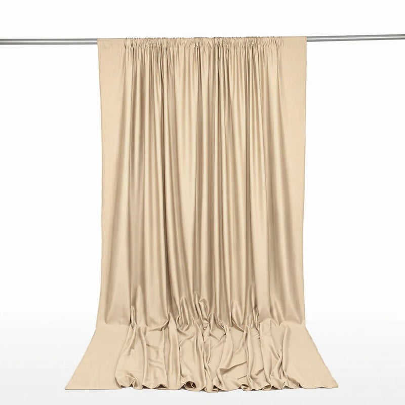 10 ft x 12 ft Polyester Backdrop Curtain Drape Panel with Rod Pocket
