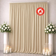 10 ft x 12 ft Polyester Backdrop Curtain Drape Panel with Rod Pocket