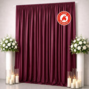 10 ft x 12 ft Polyester Backdrop Curtain Drape Panel with Rod Pocket