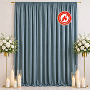 10 ft x 12 ft Polyester Backdrop Curtain Drape Panel with Rod Pocket