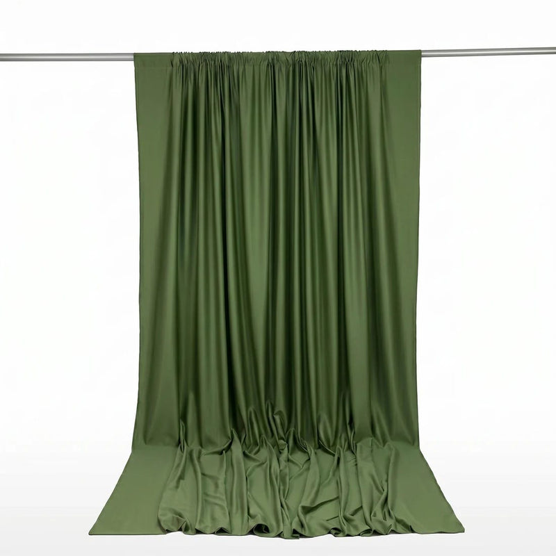 10 ft x 12 ft Polyester Backdrop Curtain Drape Panel with Rod Pocket