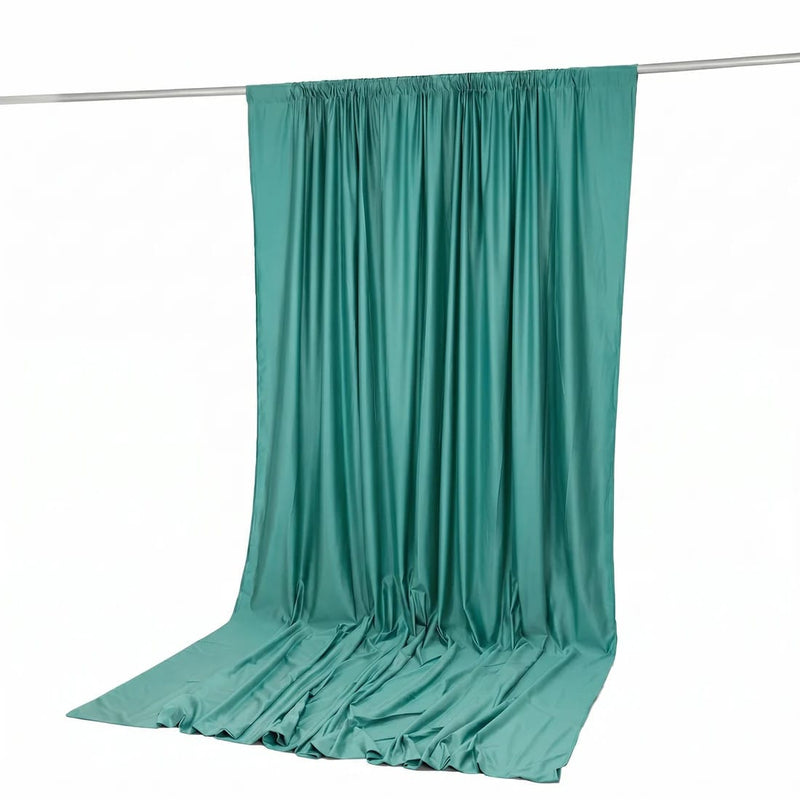 10 ft x 12 ft Polyester Backdrop Curtain Drape Panel with Rod Pocket
