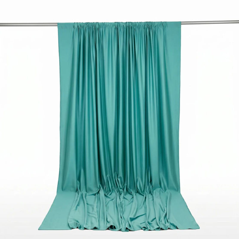 10 ft x 12 ft Polyester Backdrop Curtain Drape Panel with Rod Pocket