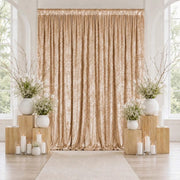 10 ft x 12 ft Premium Crushed Velvet Backdrop Curtain with Rod Pocket